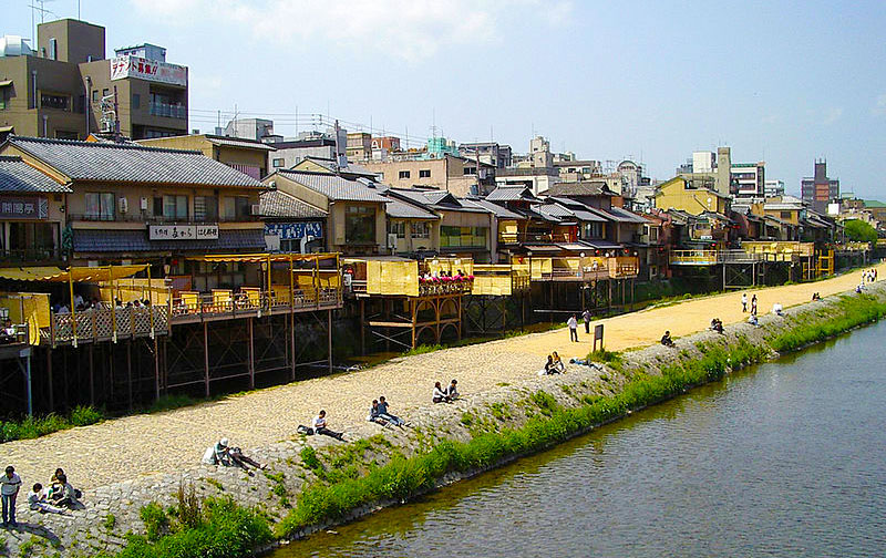 เที่ยวเกียวโต แม่น้ำคาโมกาวะ